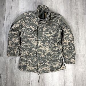 US Army ACU UCP Cold Weather Field Coat M65 Jacket Medium Long Military
